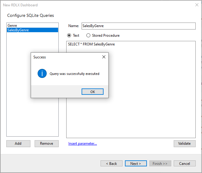 Configure SQLite Queries