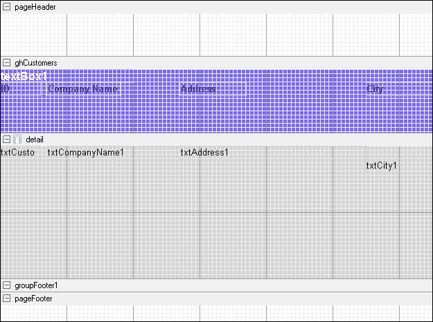 Design layout for report with overlaying 