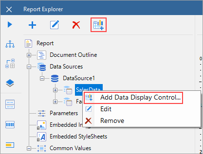 Data Display Control