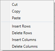 Context menu