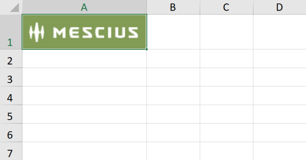 Spread WinForms displays a MESCIUS logo through ImageCellType in cell A1 at 200 percent worksheet zoom.