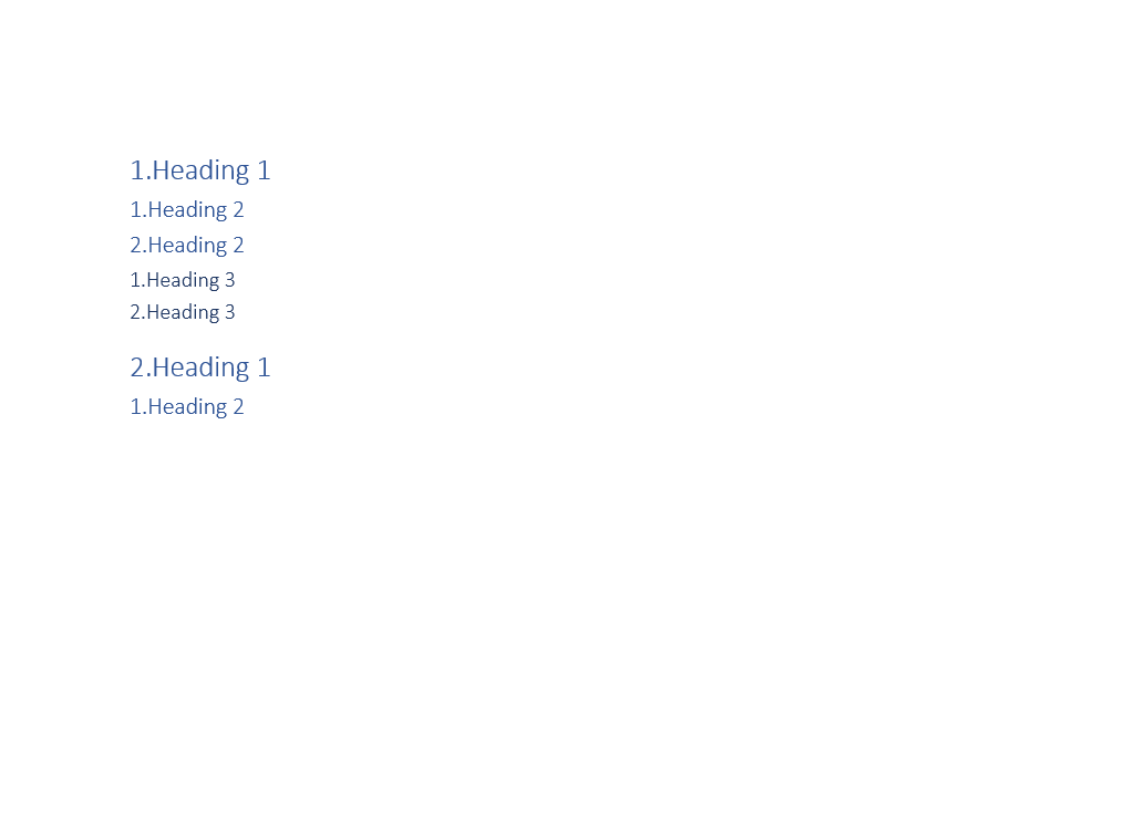 DsWord document showcasing the use of AUTONUM field
