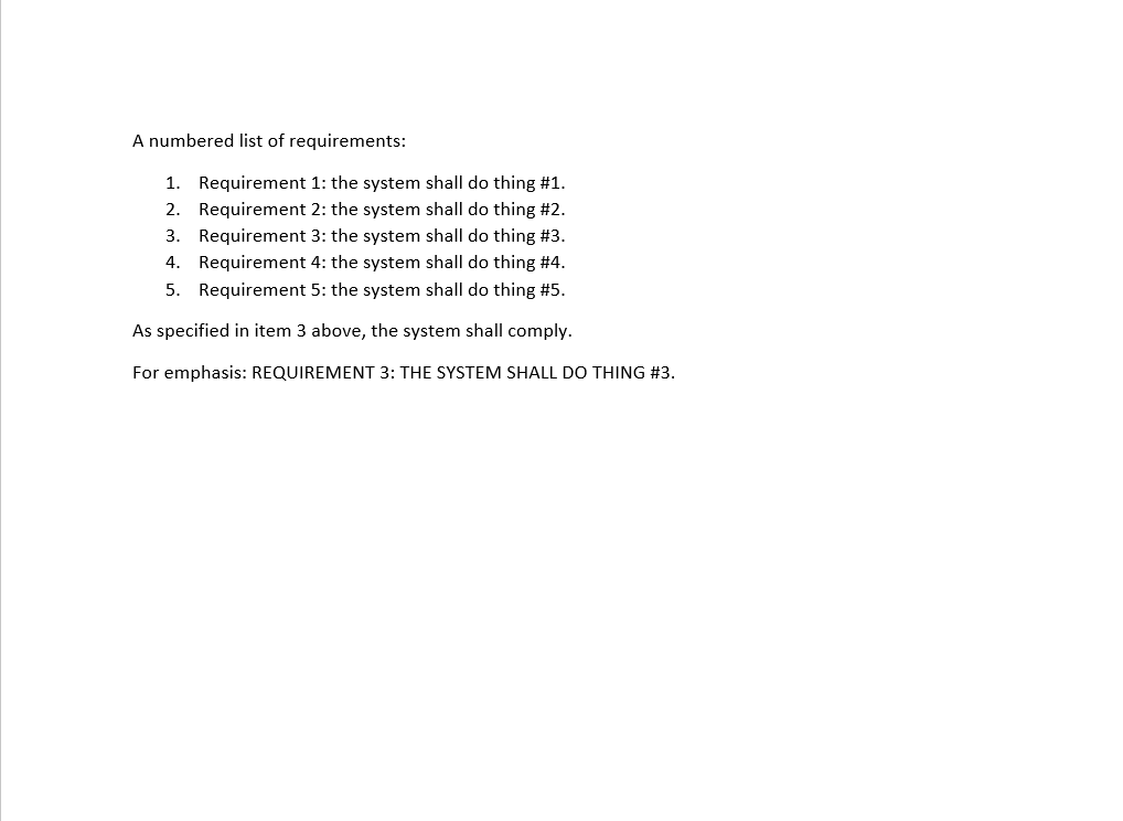 DsWord document showcasing the use of REF field