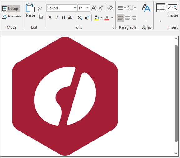 C1WinForms Editor insert images output demo