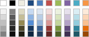 shows standard palette