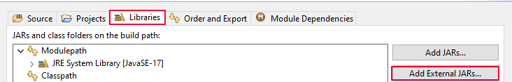 Java Settings dialog