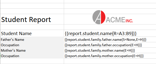 Nested data field