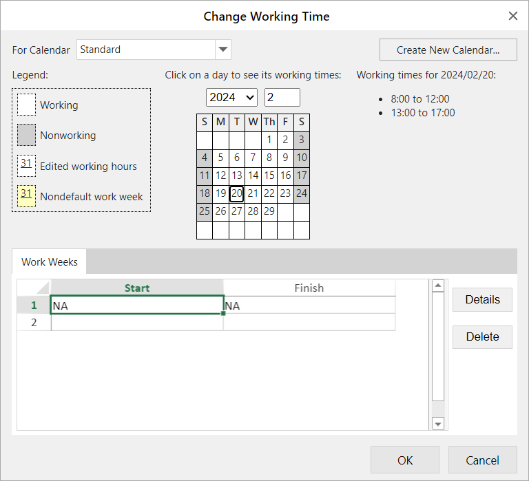 GS-change working time