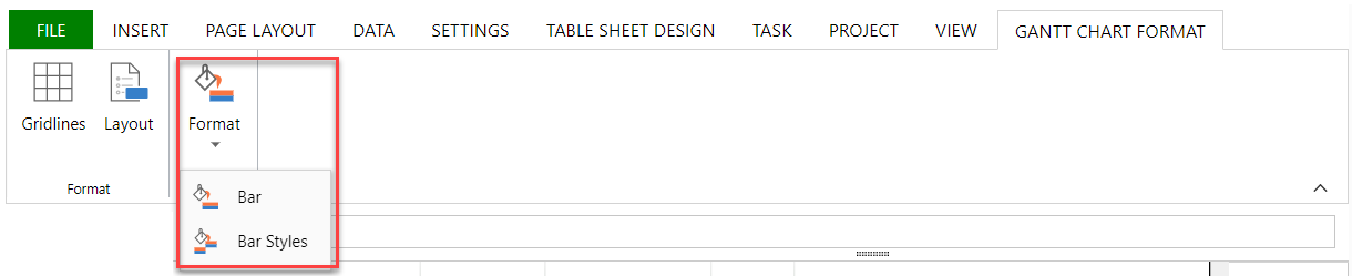 GS-taskbar format