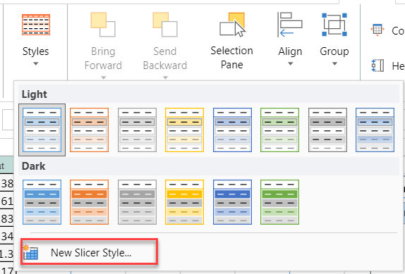 New SlicerStyle