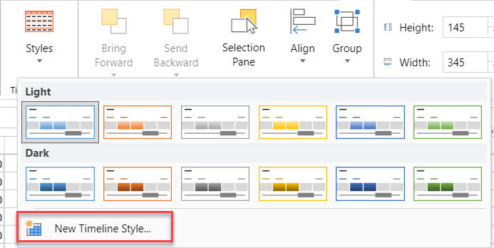 New TimelineStyle