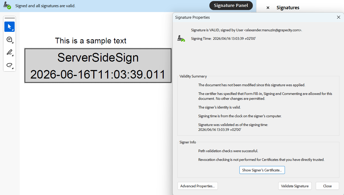 DsPdfJS applying a custom signer structure to a document