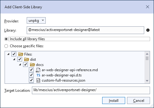 Add Client-Side Library