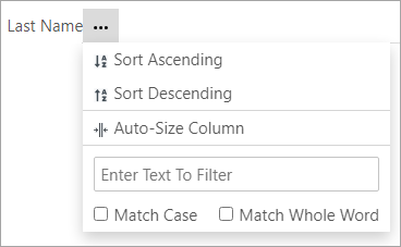 Header customization in Menu