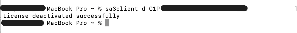sa3licensedeactivate
