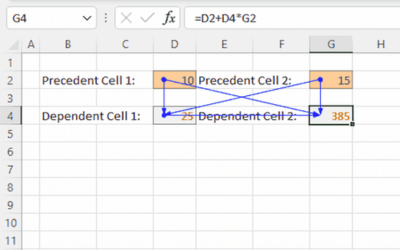 Tracing Precedents/Dependents in Excel Programmatically Example
