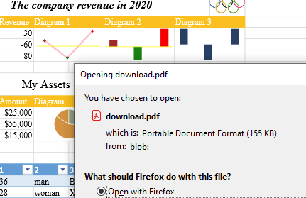 Exporting to PDF