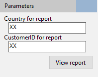 Country and CustomerID Parameters