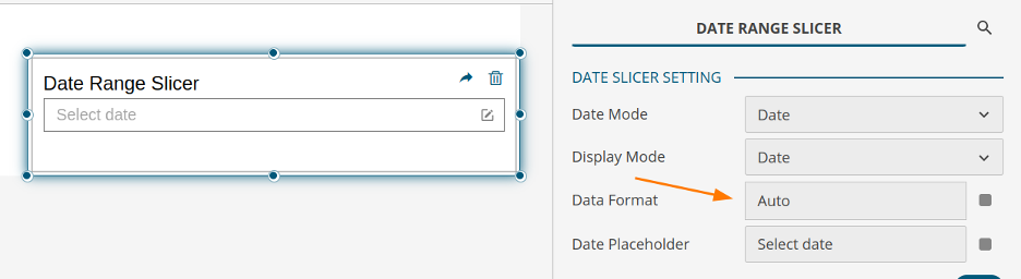 Date Format setting example