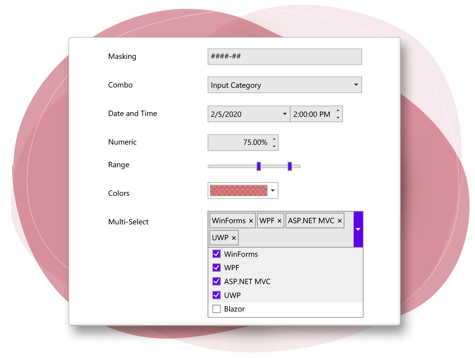 WPF Input Controls