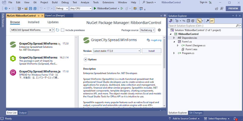 Create a WinForms .NET App