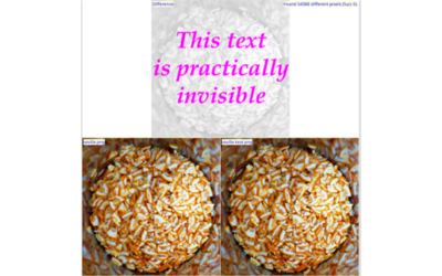 Programmatically Add Invisible Text to Images using C#