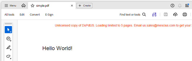 Browser Generated PDF Document | Developer Tutorial