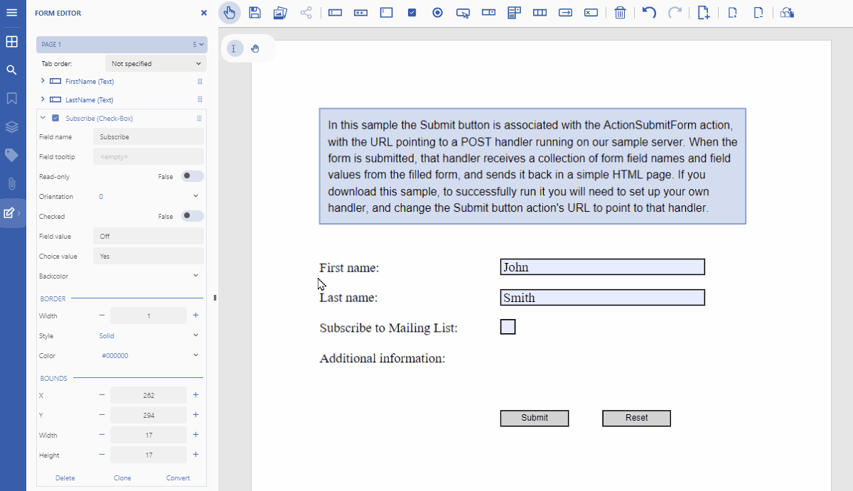 View, Fill, and Submit PDF Forms in a JavaScript PDF Viewer