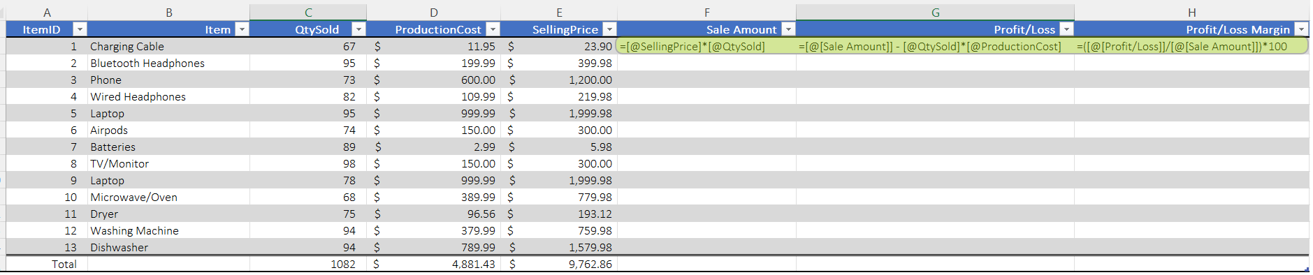 C# Excel Calculations