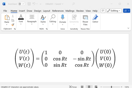 Add Office Math Content in Word Documents - .NET Word DOCX API