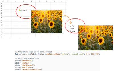 Picture Support in JavaScript Spreadsheet Reports