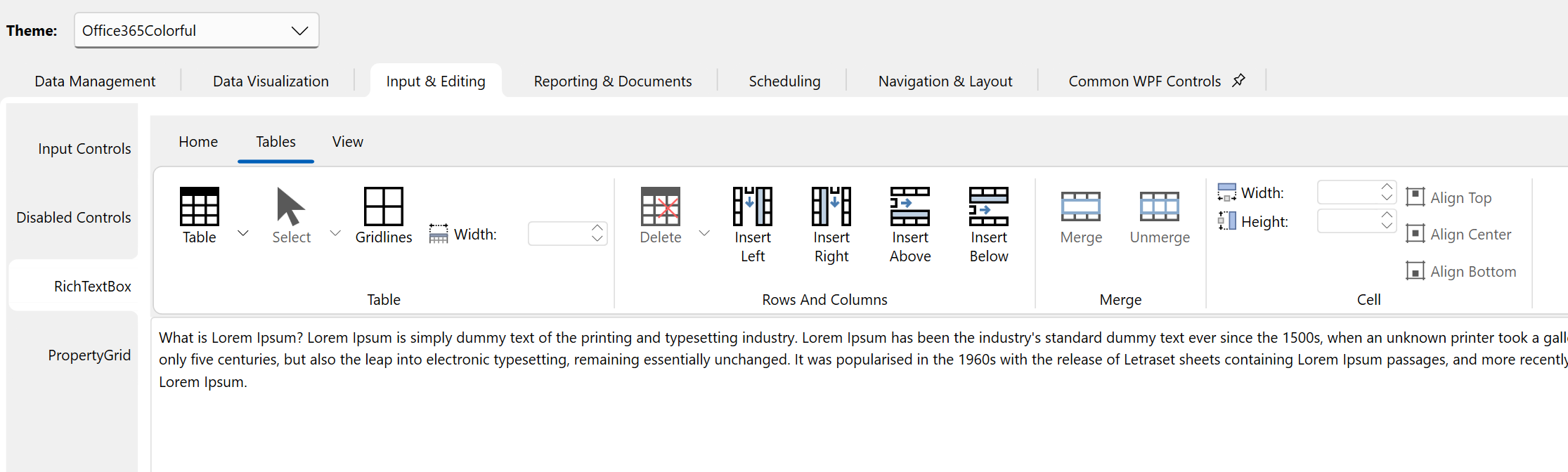 Office365 Theme Improvements