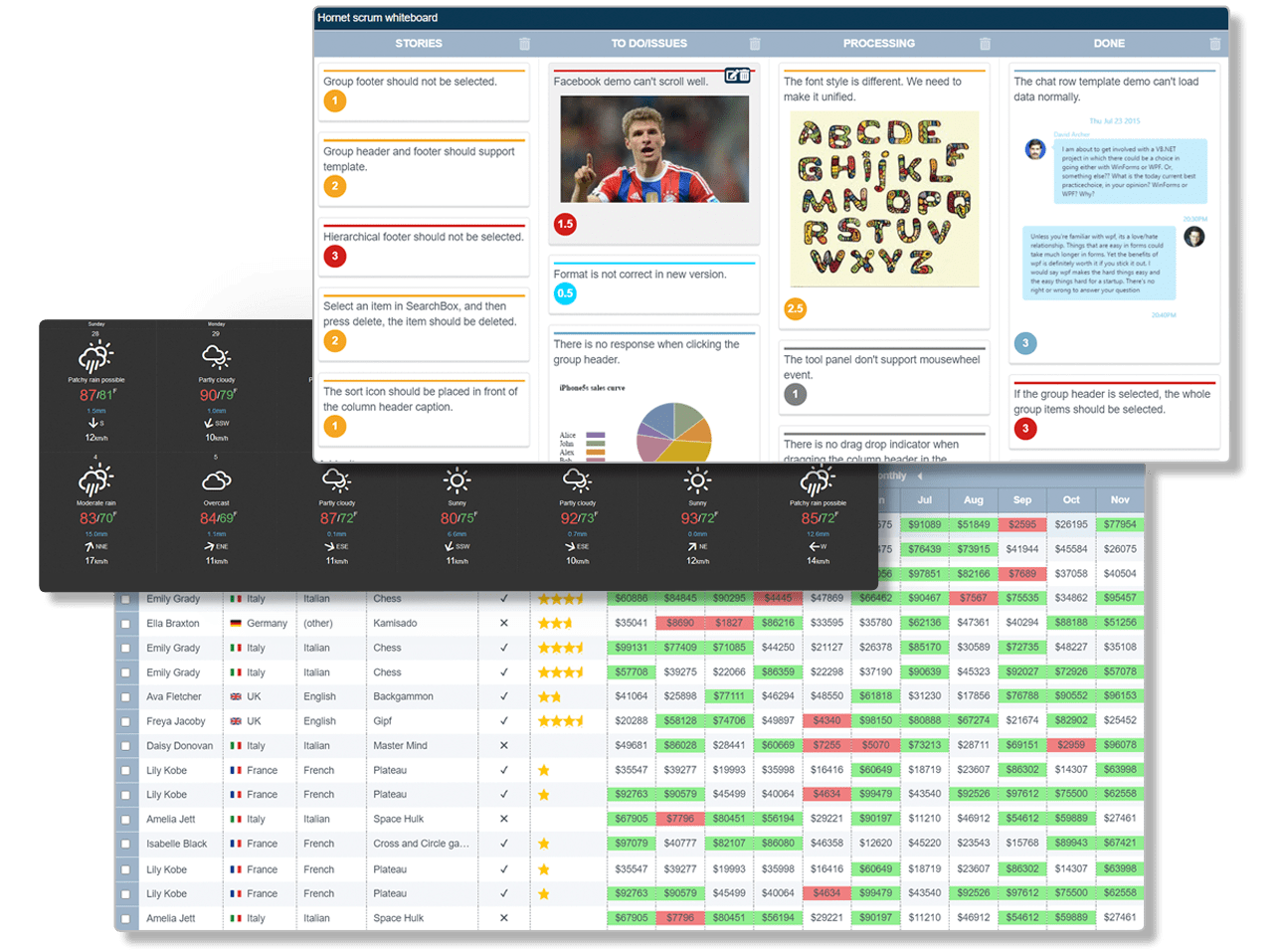 Angular Data Presentation and Data Grid Control Examples