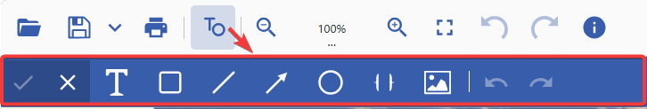 JavaScript Image Viewer Text and Object Toolbar