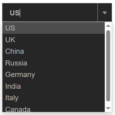 Styled React Dropdown