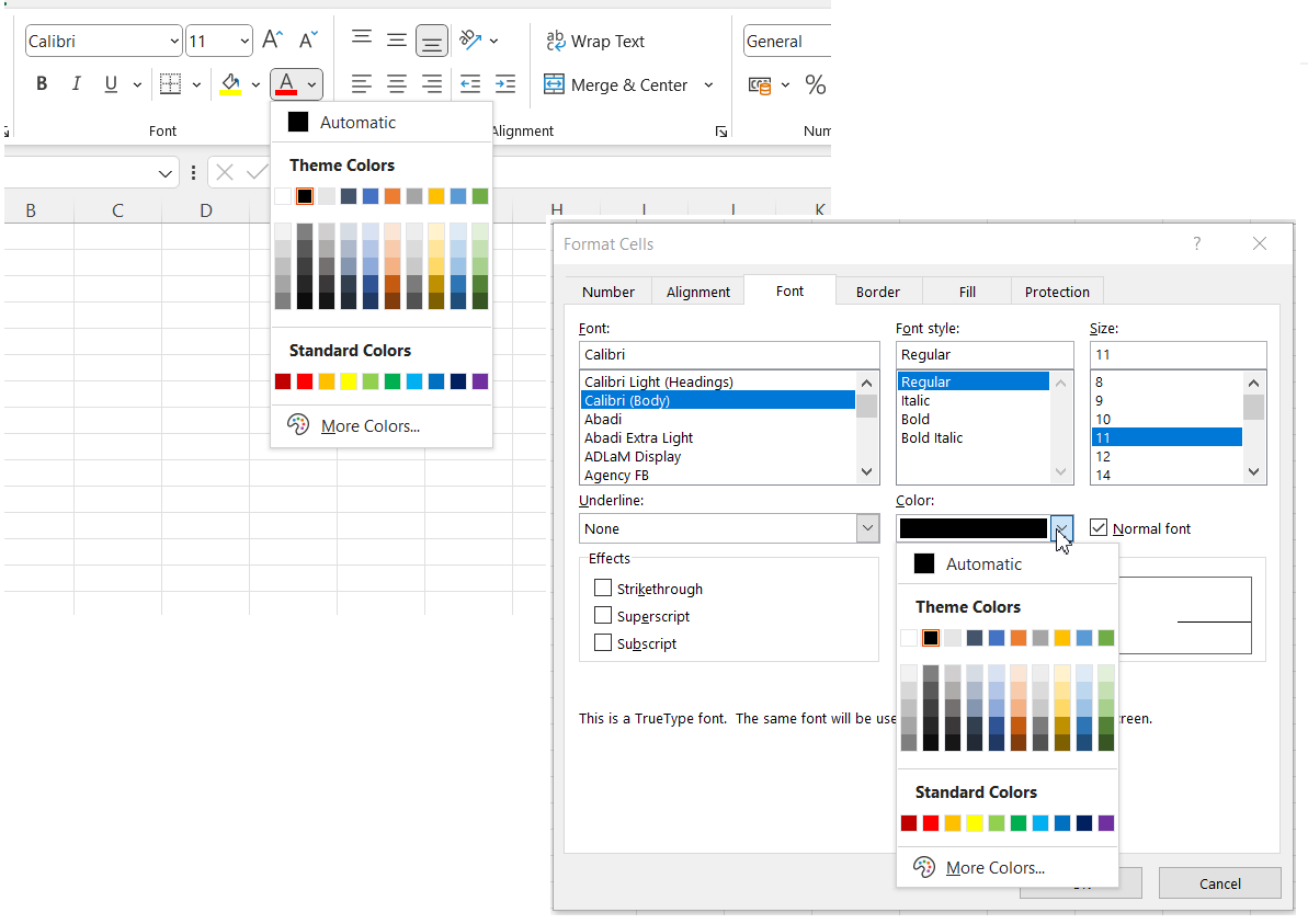 Format Excel C#