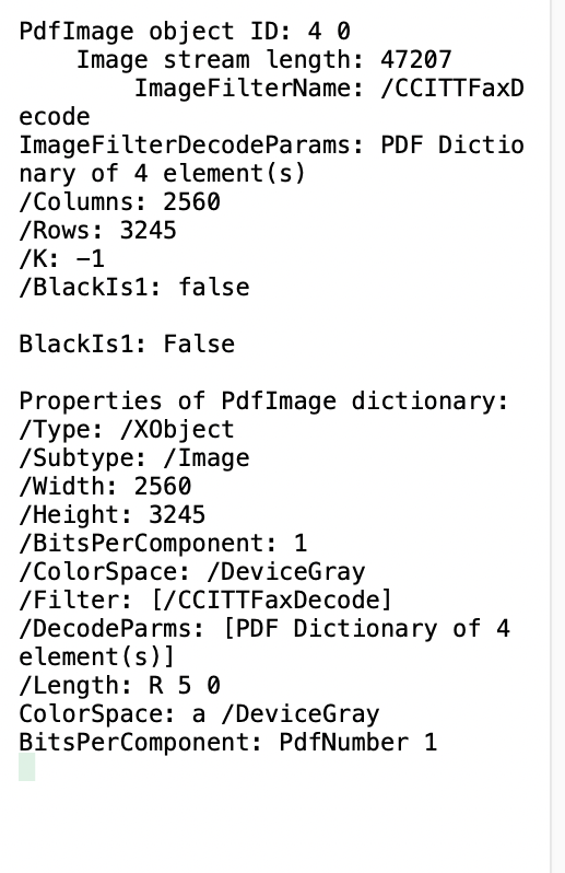 Retrieved image properties - .NET PDF API