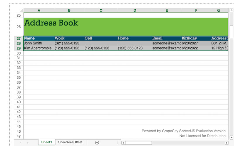 Show or Hide Horizontal and Vertical Grid Lines Separately in SpreadJS using GrapeCity Documents for Excel .NET v3.2
