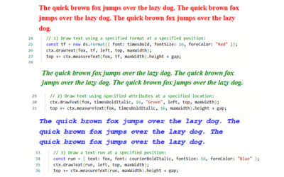 Apply Text Styling to PDF in JS Apps