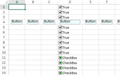 Excel Cell Types – Check Boxes, Combo Boxes, Radio List, Hyperlink