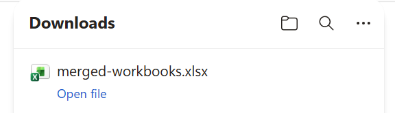 Exported XLSX File | Tutorial | Allow users to merge Excel XLSX Files in JS Web Apps