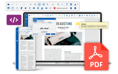 JavaScript PDF Viewer and optional editor | Developer Solution