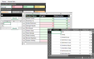 Customize the Appearance of the Spreadsheet Component
