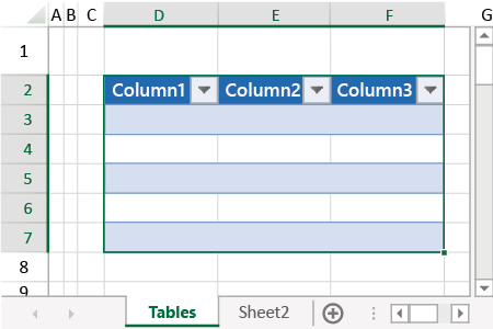 Table Formulas in Java