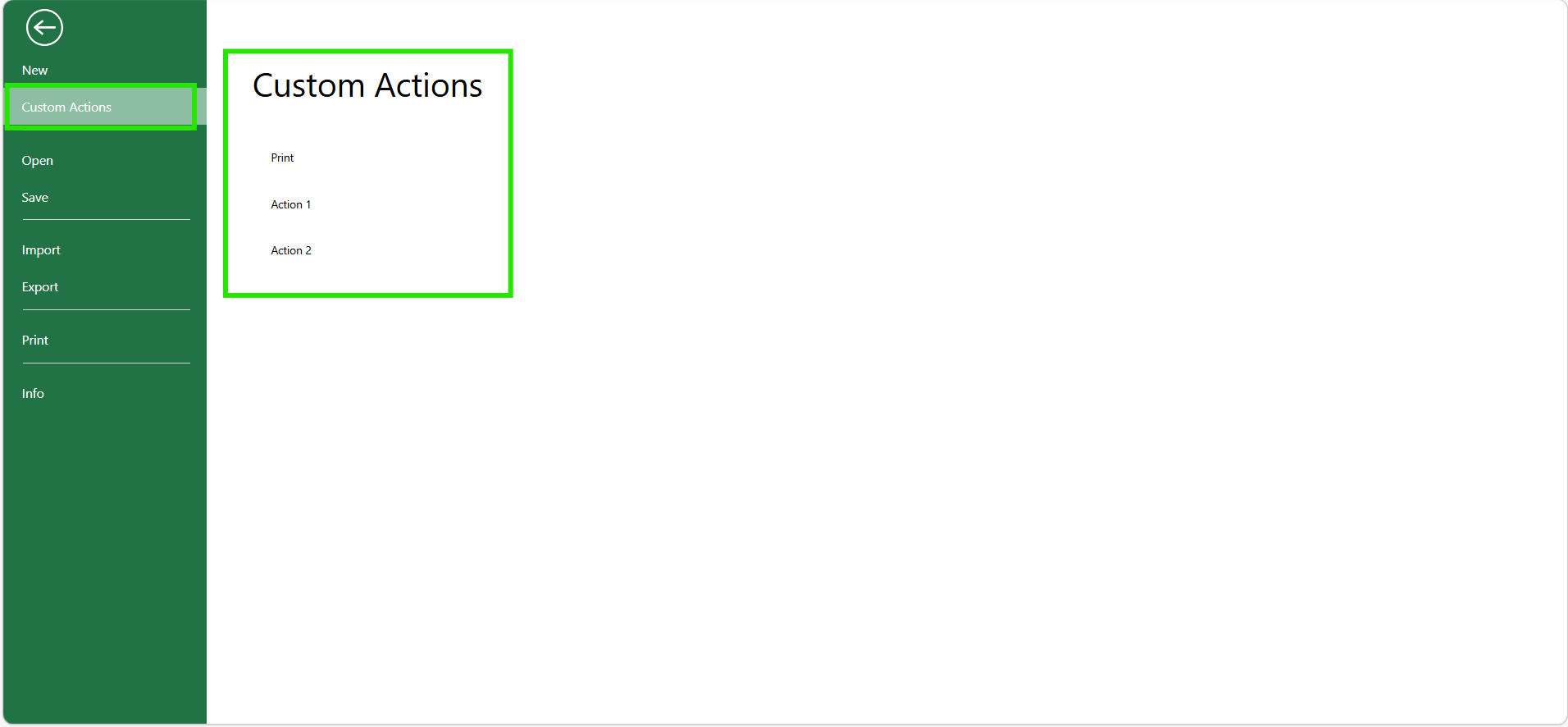 Customize the File Menu in a JavaScript Spreadsheet App