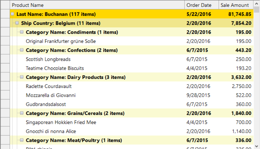 HideGroupedColumns
