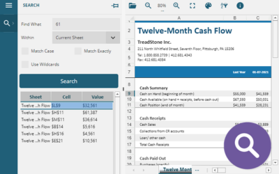 Allow users to search and locate data in JavaScript Web Applications