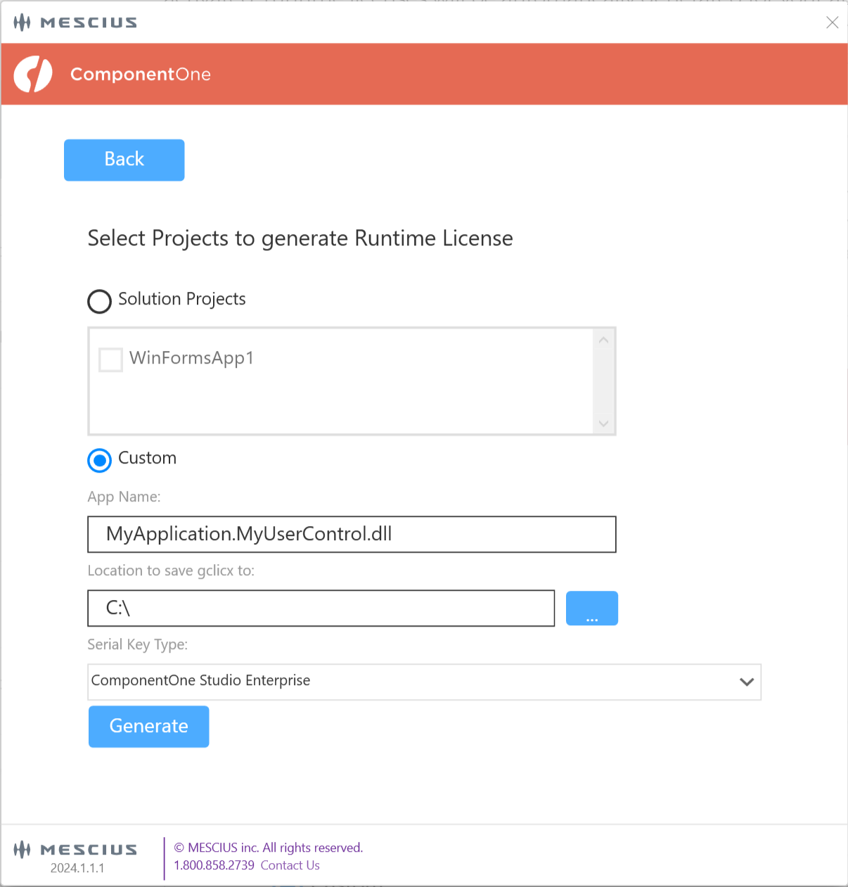 Runtime License