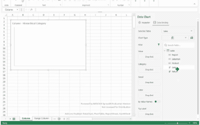 JS Data Charts Field-Based Data Binding in Designer
