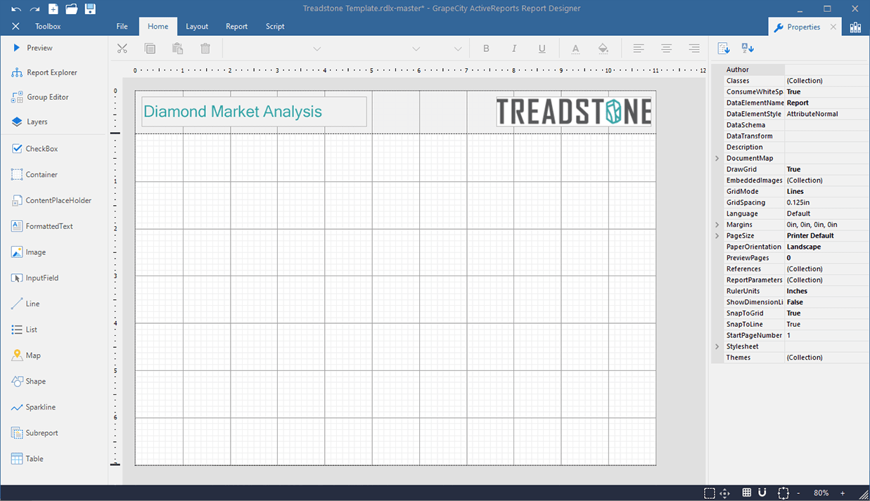 C# Report Templates